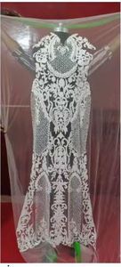 Handmade Nonwoven Weft Embroidery Girls Party Wear Abstract Geometric Thread Work Dress Panels New Fashion Embroidered Front - Product Image 2