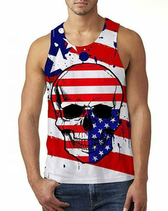 Camiseta sin mangas para hombre al por mayor, ligera, de verano, para gimnasio, con logo personalizado, de algodón, suave y transpirable, ropa deportiva. - Product Image 3