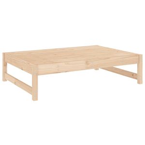 Repose-pieds de jardin en bois de pin massif, accessoire de mobilier de patio - Product Image 2