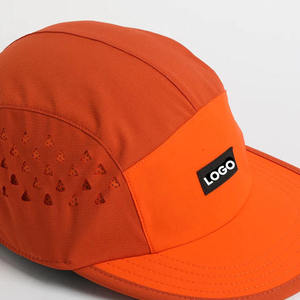 Wholesale Adjustable Size <b>Plain</b> 5 Panel <b>Caps</b> Two Tone Foam Mesh Camp Hat Unstructured Breathable Adjustable Common Running <b>Caps</b> - Product Image 3