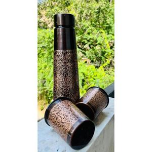 Botella de Agua de Cobre de Doble Pared Ecológica Premium para Hidratación Diaria y Estilo Atemporal - Compre Directamente del Proveedor - Product Image 3