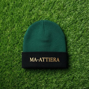 Gorro de Punto Personalizado Verde y Negro con Puño, Gorro de Invierno Cálido con Logotipo Bordado - Product Image 6