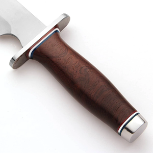 Cuchillo de Caza LEGACY BLADES Hecho a Mano de Acero al Carbono, Hoja Fija de Punta Caída, Borde Plano, Mango de Madera, Grado Industrial, OEM Personalizable - Product Image 2