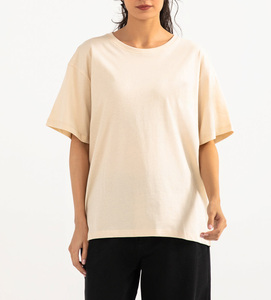 Camiseta de Manga Corta para Hombre y Mujer, 100% Algodón, Color Puro, 180g, con Impresión de Logotipo Personalizado, Venta al Por Mayor - Product Image 2