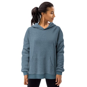 Sudadera Extra Grande Personalizada para Mujer, Estilo Casual de Invierno, Felpa de Algodón Grueso, Lavado Ácido, Bordado Ecológico, Estilo Holgado - Product Image 1