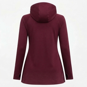 เสื้อว่ายน้ำผู้หญิงแขนยาวแบบเรียบร้อย สีพื้น สำหรับเล่นกีฬา ขายส่ง - Product Image 4