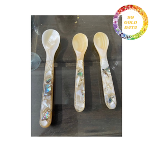 Premium natural shell spoon mother of pearl for dessert serving and elegant <b>dining</b> <b>table</b> use - Product Image 4