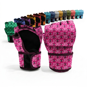 Gants de Sparring MMA à Motif Personnalisé en Cuir PU à Séchage Rapide avec Fermeture à Lacets pour Entraînement et Protection des Mains – Gants de Muay Thai - Product Image 1