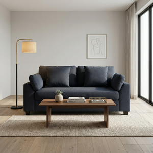 Modern Sectional <b>Sofa</b> Set <b>Pillow</b> for Living Room with High Quality Fabric Cover and Wood Arms - Product Image 6