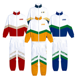 Men's <b>White</b> Orange Green Color Blocking Tracksuit Full Sleeve Zipper Sporty <b>Jogger</b> Pants Side Pockets Spring Quick Dry - Product Image 5