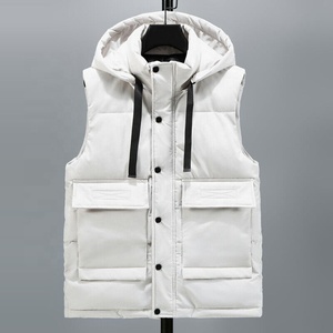OEM personalizado hombres sin mangas soporte Reversible impermeable acolchado bombardero chaquetas/al por mayor Unisex abrigo de invierno de gran tamaño - Product Image 2