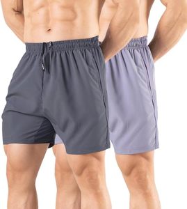 <b>Mens</b> High-Waisted Beach <b>Shorts</b> Lightweight Breathable Quick Dry Summer <b>Swim</b> Style <b>Short</b> Comfortable Elastic Waist Drawstring - Product Image 1