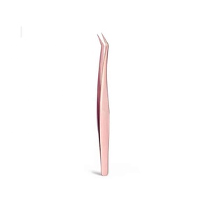 Nouvelles Pinces à Épiler Tendance en Promotion pour Isolation des Cils, à Pointe Courbe en Acier Inoxydable, Personnalisables avec Pointe en Fibre pour Extensions de Cils - Product Image 3