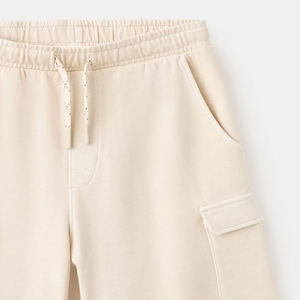 Shorts de sport pour hommes respirants à séchage rapide en toile tricotée unie à taille mi-haute pour l'entraînement et la gym, service OEM - Product Image 6