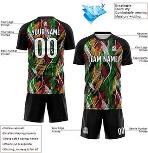 Dernier design, uniforme de football 100% polyester, nouveau style, uniforme professionnel pour adultes, qualité supérieure, couleur personnalisée, séchage rapide - Product Image 3