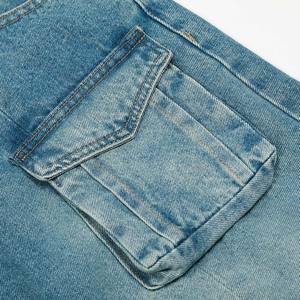 Jean en denim OEM 2026 pour homme – Coupe droite classique, style décontracté, coupe ample, haute qualité, extensible et ajusté - Product Image 3