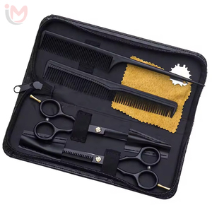 Kit de rasage professionnel pour barbier, ensemble de toilettage, rasoir droit, peigne ou ciseaux et bol, parfait pour le rasage à domicile, luxe - Product Image 5