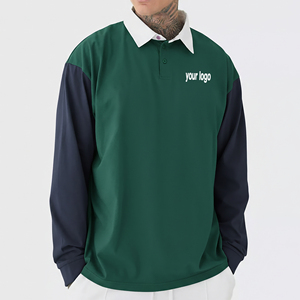 Nouvelle Collection 2026 – Chemises Homme Tricotées à Manches Courtes 100% Coton, Imprimé Logo Personnalisé, Blocs de Couleurs, Respirantes et Séchage Rapide - Product Image 4