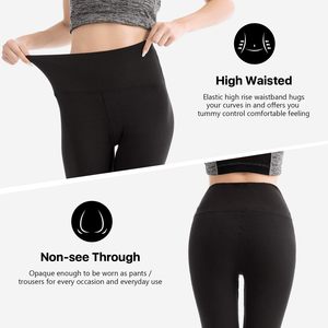 Prix d'usine Leggings pour femmes avec logo personnalisé |   Legging de sport/yoga taille haute en Spandex/Polyester antibactérien de haute qualité - Product Image 2