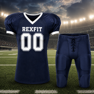 Uniforme de Fútbol Americano Personalizado y Conjunto de Pantalones Integrados, Ropa Deportiva Transpirable de Malla, Sublimada, Fabricada por Rexfit - Product Image 3