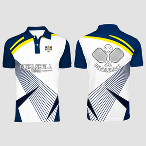 Camiseta Polo Personalizada Bordada para Pickleball, Transpirable, de Secado Rápido, Manga Corta, Ropa Deportiva al por Mayor - Product Image 4