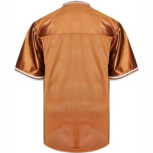Maillot de rugby personnalisé en maille respirante à manches courtes pour l'entraînement et les tenues d'équipe de football américain - Product Image 3