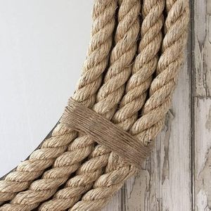 Handmade Nautical Rope Wall <b>Mirror</b> Rustic Coastal Round Decorative <b>Hanging</b> <b>Mirror</b> - Product Image 2