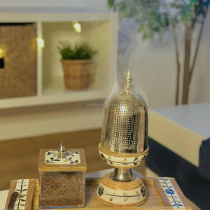 Articles de décoration de la maison bougies parfumées luxe mère de poire arabe Oud Mabkhar Bakhoor brûleur en gros Bakhoor brûleur - Product Image 2