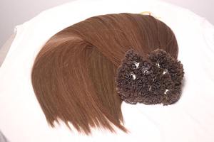 Flat Tip Straight Hair Extensions Vietnamese Remy Hair 100% Warm Chestnut <b>Brown</b> <b>Medium</b> <b>Brown</b> (#6) Double Drawn Ends Machine - Product Image 6