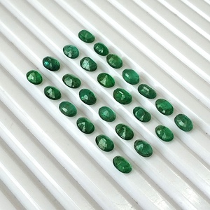 Émeraude calibrée 11,50 carats, naturelle du Zambie, taille ovale 6x4 mm, facettée, pierre précieuse translucide, lot de 25 pièces pour bracelet tennis - Product Image 3