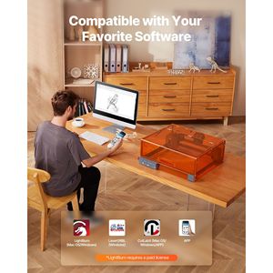 Macchina per Incisione e Taglio Laser 20W, 7000 mm/min, 11,8 x 11,8 cm, con Involucro, Alta Velocità e Alta Precisione - Product Image 6