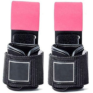 Sangles de poignet personnalisées avec logo pour la musculation, accessoires de fitness pour hommes et femmes, crochets de levage rembourrés en néoprène OEM - Product Image 1