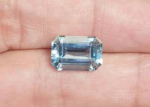 Aigue-marine naturelle 5,50 carats taille octogonale pierre précieuse brute bleu ciel pierre de naissance de mars pour la fabrication de bijoux vente en gros ZUBEDA GEMS JEWELLRY - Product Image 3