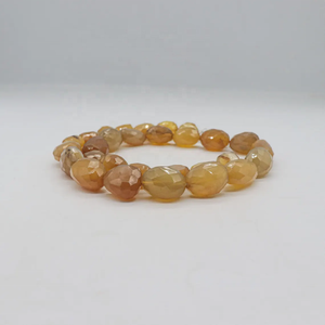 Collier de perles de quartz jaune pour femmes Bijoux de déclaration en pierres précieuses en pierre naturelle - Product Image 2