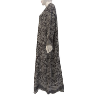 Vestido Abaya Formal/Nocturno Asimétrico Sencillo y Modesto para Mujer, Largo hasta el Suelo, de Chrysanta