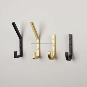 Crochets à manteaux en laiton naturel, ensembles cadeaux, crochets décoratifs de luxe faciles à monter, articles de quincaillerie - Product Image 2