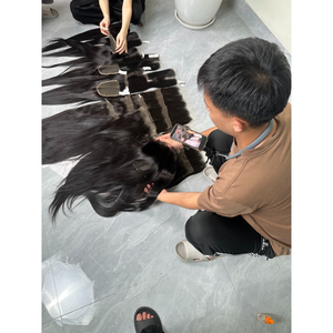 ผมแท้เวียดนามแบบตรง ยูพาร์ท  ดับเบิ้ลดรอว์น สีดำธรรมชาติ เงางามนุ่มสลวย  ขายส่ง - Product Image 2