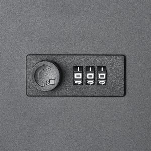 Robusto Armadietto Portachiavi in Metallo da 3,6 m con Serratura a Combinazione, Montabile a Parete, Grigio Antracite, Organizzatore Sicuro per Posta e Chiavi - Product Image 3