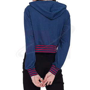Sudadera con capucha corta de punto para mujer, 100% algodón, tejido polar suave, cómoda, talla grande, ¡gran oferta! - Product Image 4