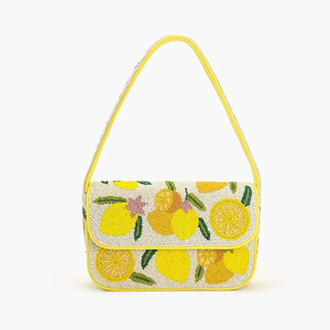 Beaded Fruit Pattern Bohemian Clutch Bag With Soft Handle Small Cosmetic Bag Fashion Trend Design - Product Image 1