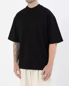 T-shirt décontracté pour homme en coton 100% respirant et léger, coupe classique, col rond, tissé, multicolores, vente en gros directe d'usine, marque HYC - Product Image 5