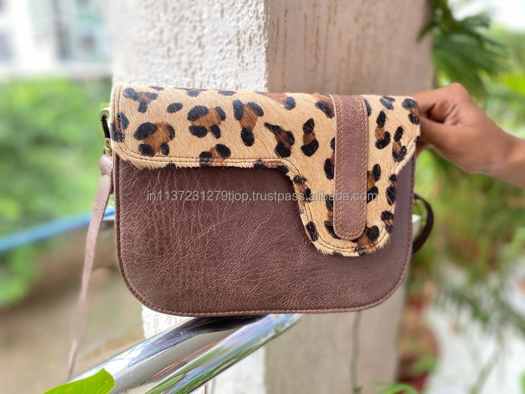 Brown with animal print