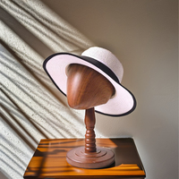 Soporte de Madera para Exhibir y Guardar Sombreros y Gorras, Organizador de Sombreros de Madera para el Hogar
