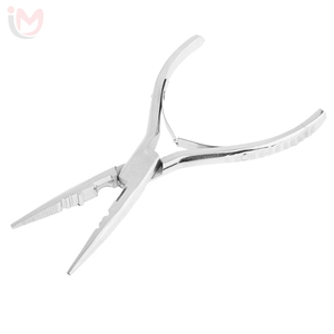 Professional Stainless Steel Hair Extension <b>Plier</b> <b>Tool</b> <b>Multi</b> Hole Micro Ring Beads I Tip Installation Removal Salon Supplies OEM - Product Image 1