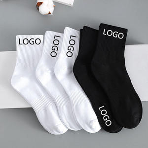 Cheaper Factory Wholesale Casual Towel Bottom Sports <b>Socks</b> Solid Color Crew <b>Socks</b> Summer White <b>Black</b> Cotton Men's - Product Image 3