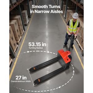 Transpallet Elettrico con Capacità di Carico di 4400 Libbre, Forche in Acciaio da 48L X 27W Pollici, Alimentato a Batteria al Litio, Personalizzabile OEM - Product Image 4