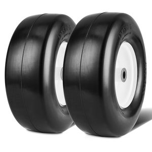 Pièces et accessoires pour tondeuses à gazon – Pneus de tracteur tubeless 13x5 6 pouces, lot de 2, pneus PU anti-crevaison 3,25 pouces, centre 5,9 pouces - Product Image 6