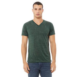 Bella Canvas cuello en V camisetas transpirable lujoso tejido Denim unisex Jersey Camiseta ajustada personalizada camisetas impresas - Product Image 4