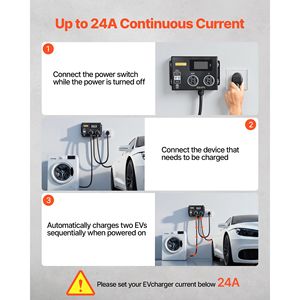 Presa Intelligente NEMA 14-30 con Interruttore Automatico per Ricarica EV, 24A Max 240V, Splitter per Asciugatrice e Caricatore EV - Product Image 6