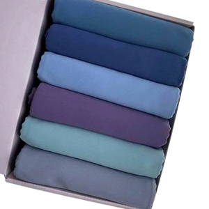 Hiyab de Algodón Liso para Mujer, Suave, Transpirable y Ligero, Pañuelo Musulmán, Envoltura Islámica para la Cabeza, Venta al Por Mayor - Product Image 2